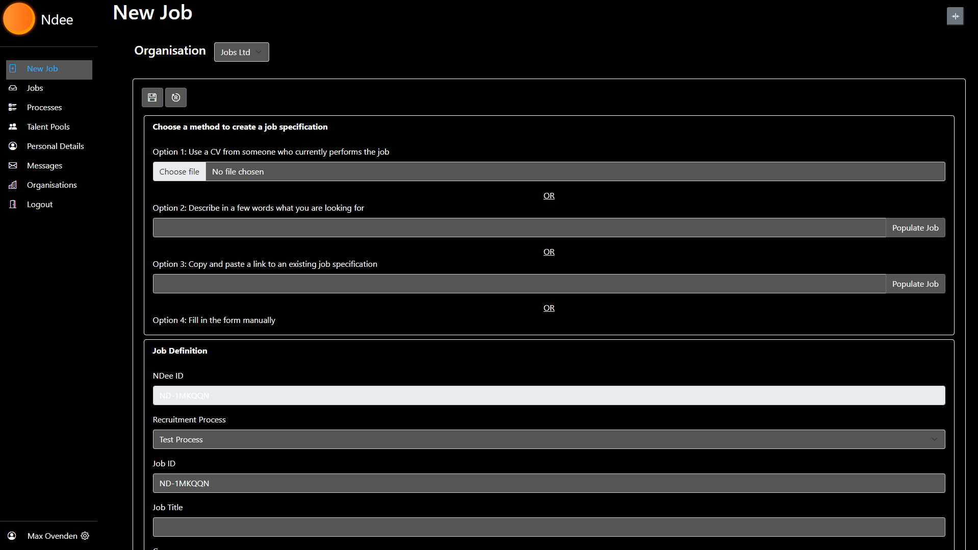 Placeholder Dashboard